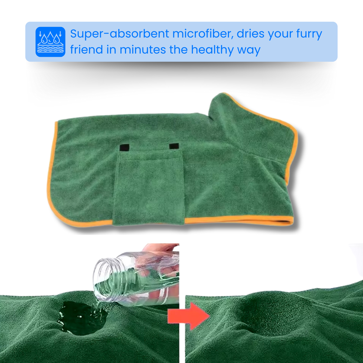 FurRobe™ | Dries Your Furry Friend in Minutes, Easily and Comfortably