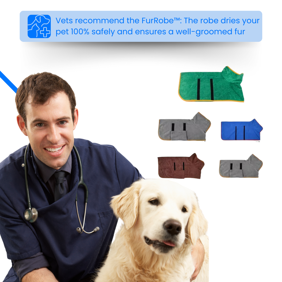 FurRobe™ | Dries Your Furry Friend in Minutes, Easily and Comfortably